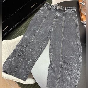 Women’s Acid Wash Gray Jeans
